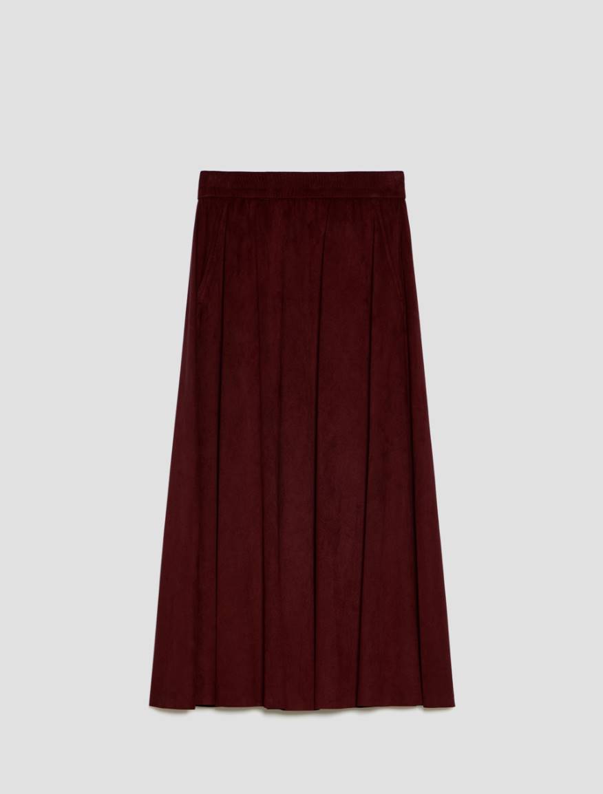 Jersey midi skirt - BORDEAUX - Pennyblack - 2
