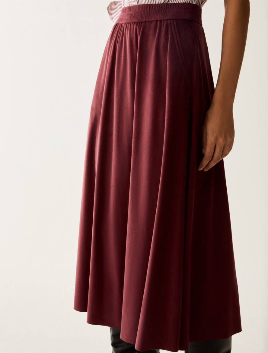 Jersey midi skirt - BORDEAUX - Pennyblack - 4