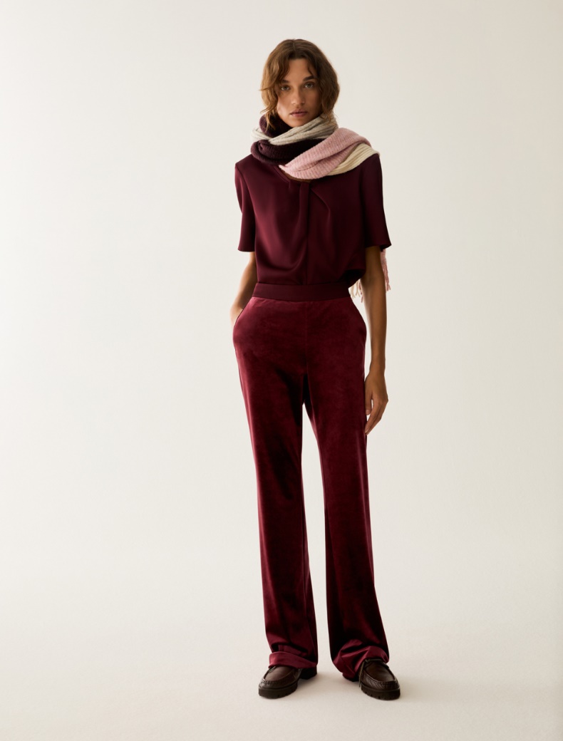 Velvet jersey trousers - Pennyblack