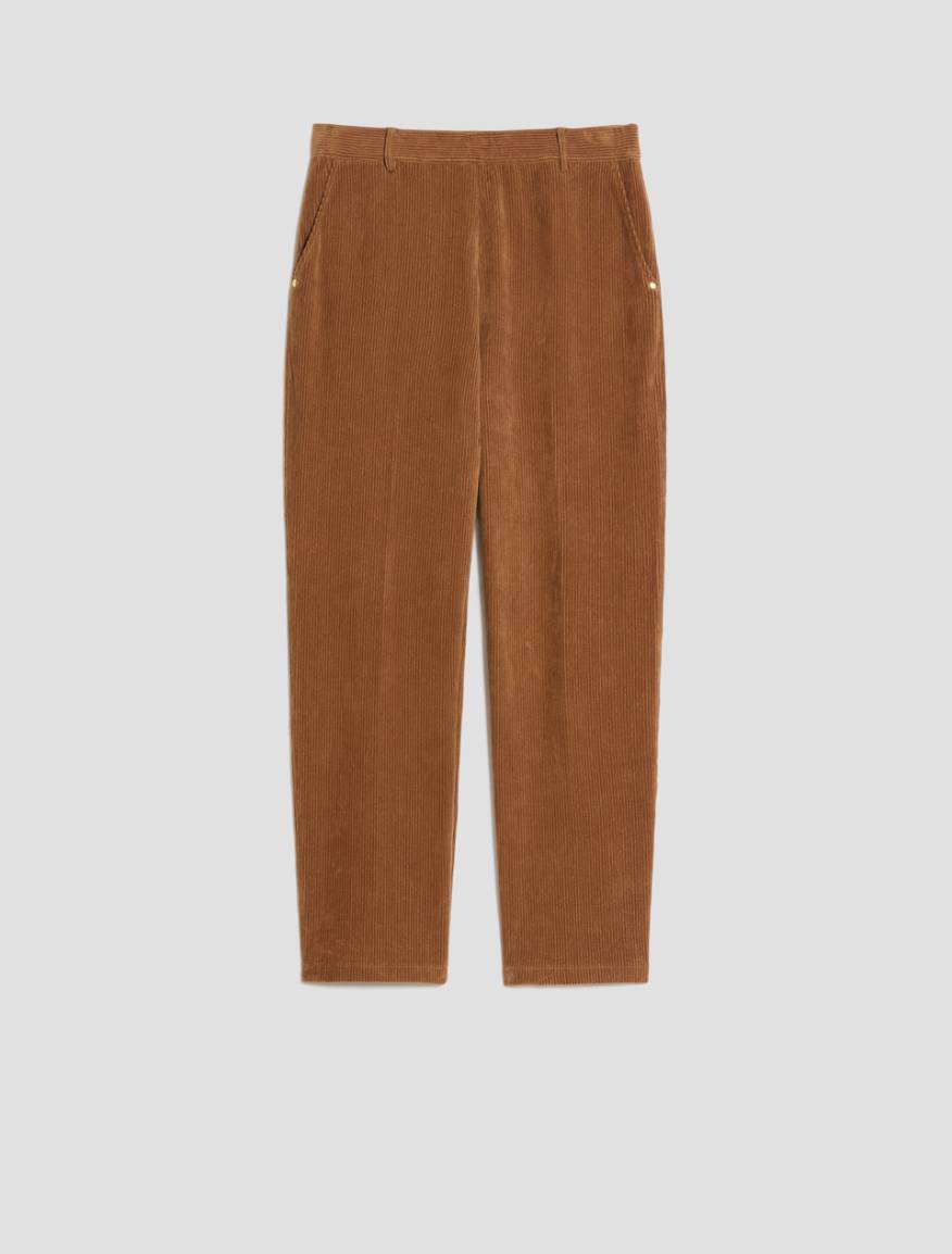 Velvet jersey trousers - CAMEL - Pennyblack - 2