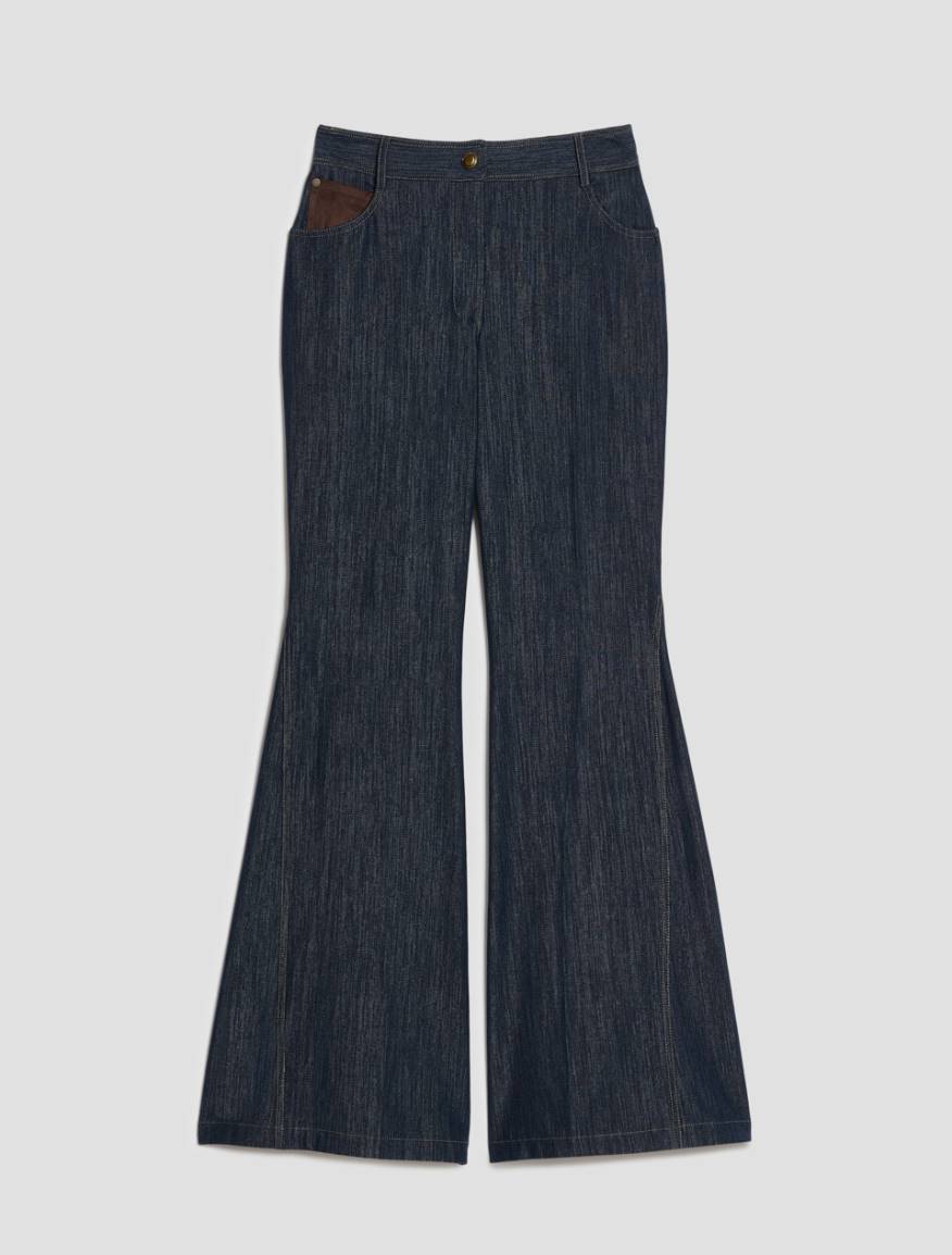 Flare-cut jersey jeans - MIDNIGHTBLUE - Pennyblack - 2