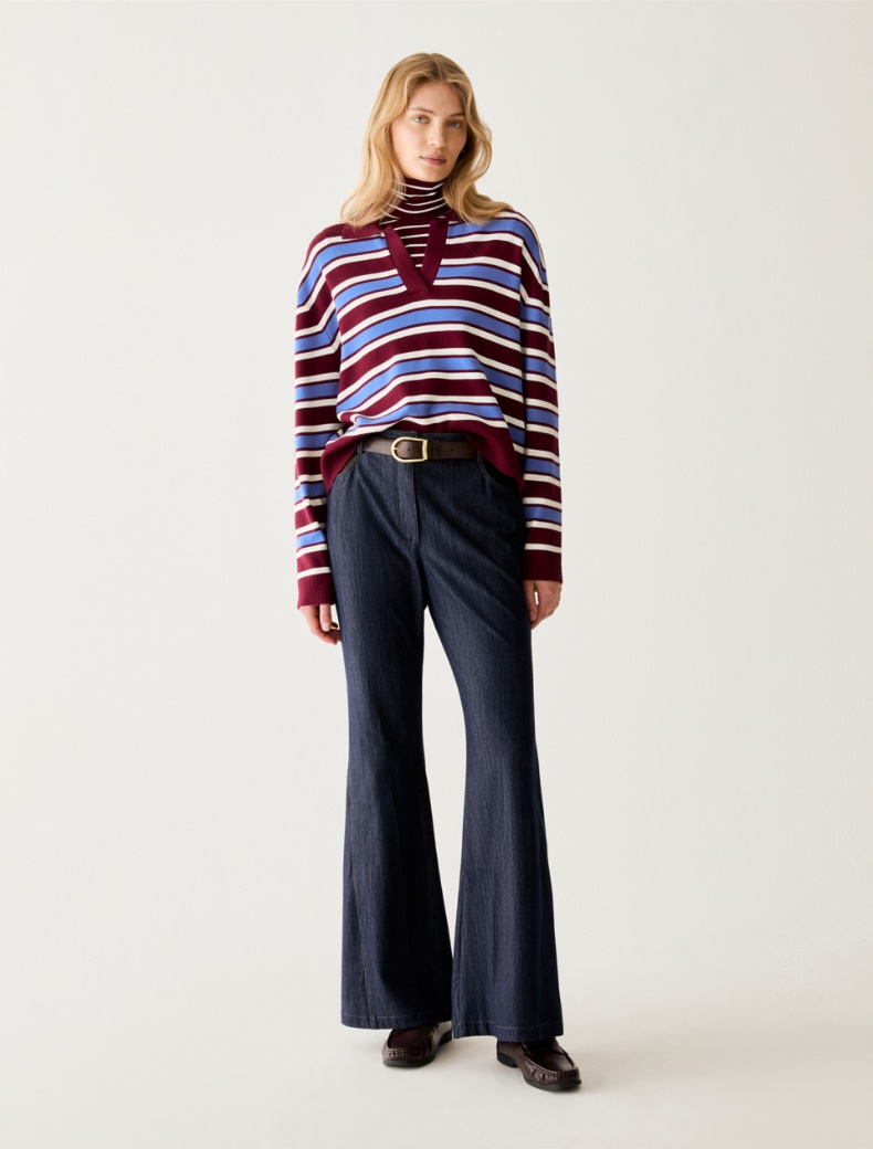 Flare-cut jersey jeans - Pennyblack - 6