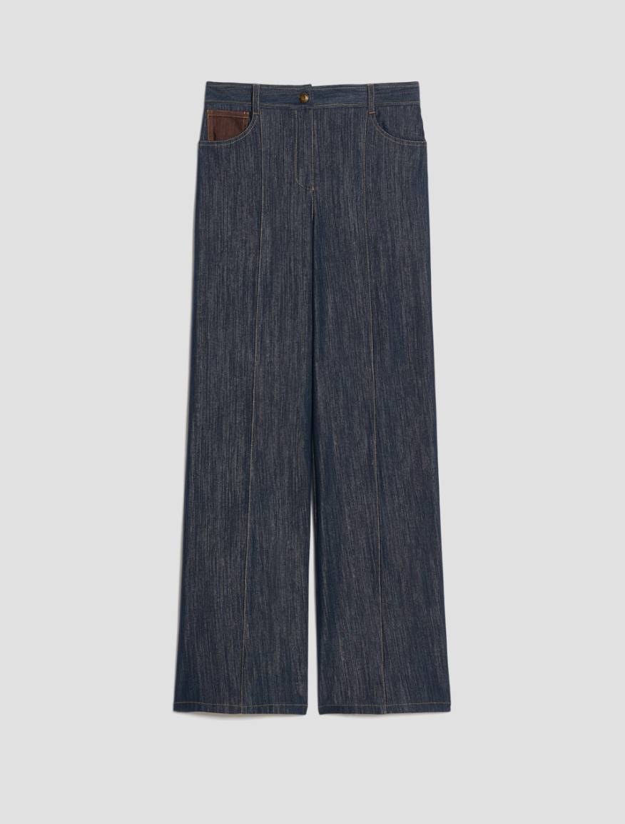 Straight-leg jersey jeans - MIDNIGHTBLUE - Pennyblack - 2