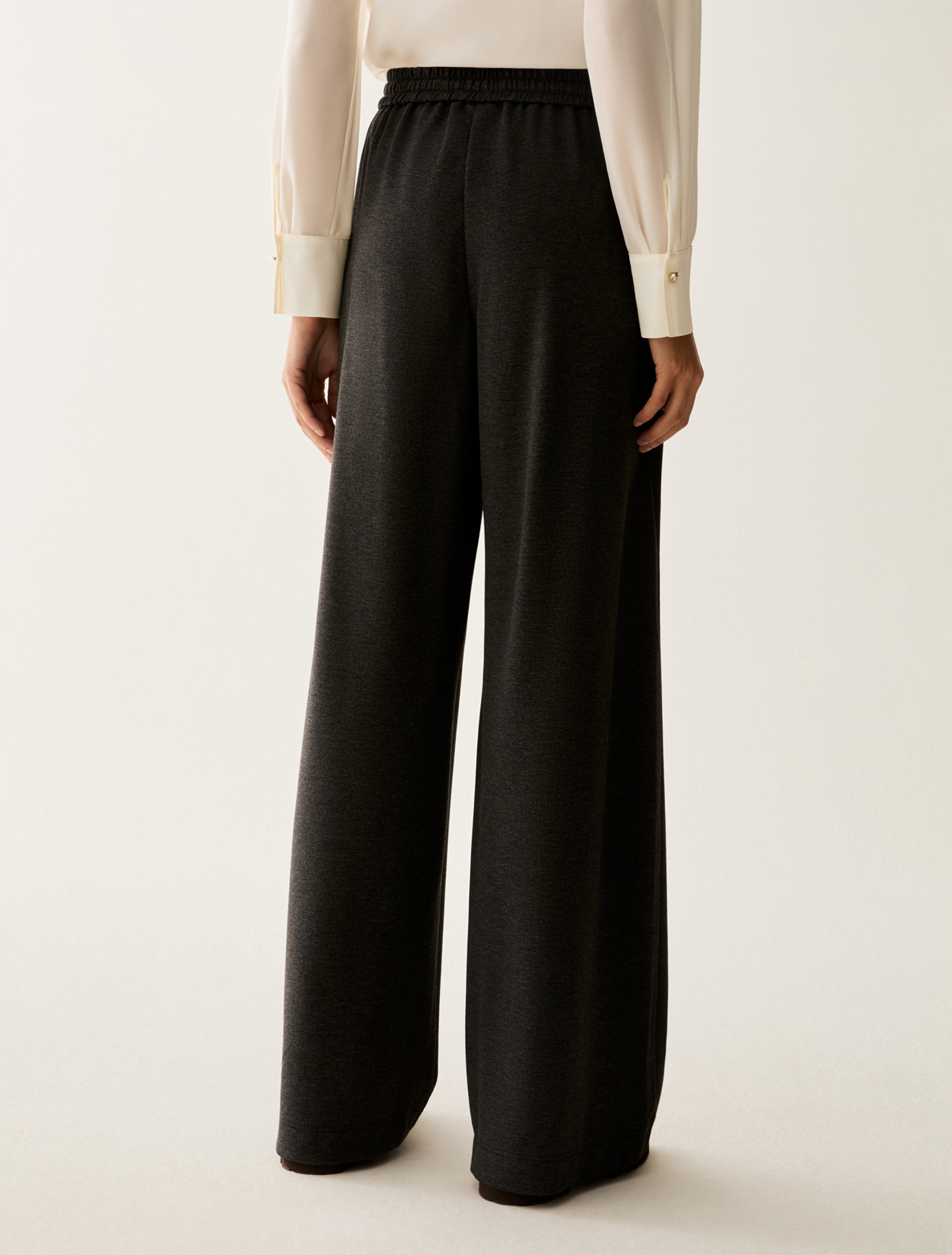 Milan stitch jersey joggers - MELANGE GREY - Pennyblack - 3