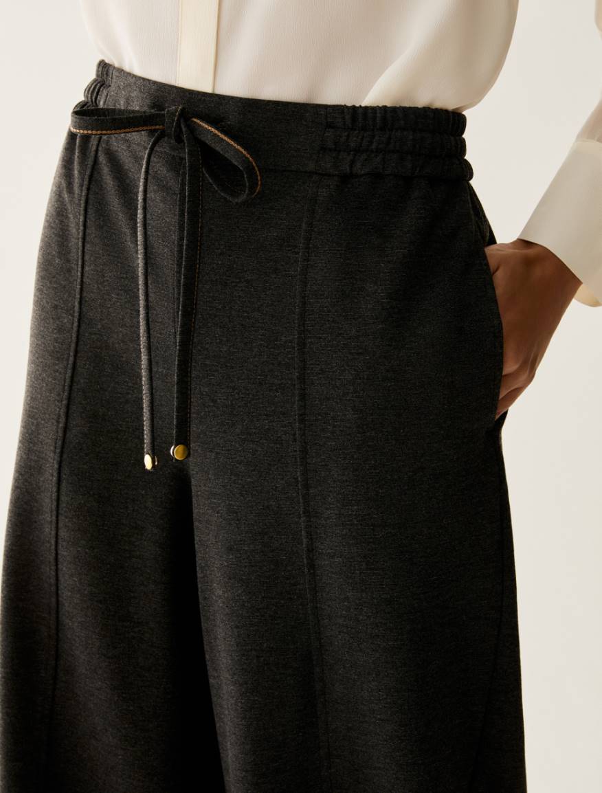 Milan stitch jersey joggers - MELANGE GREY - Pennyblack - 4