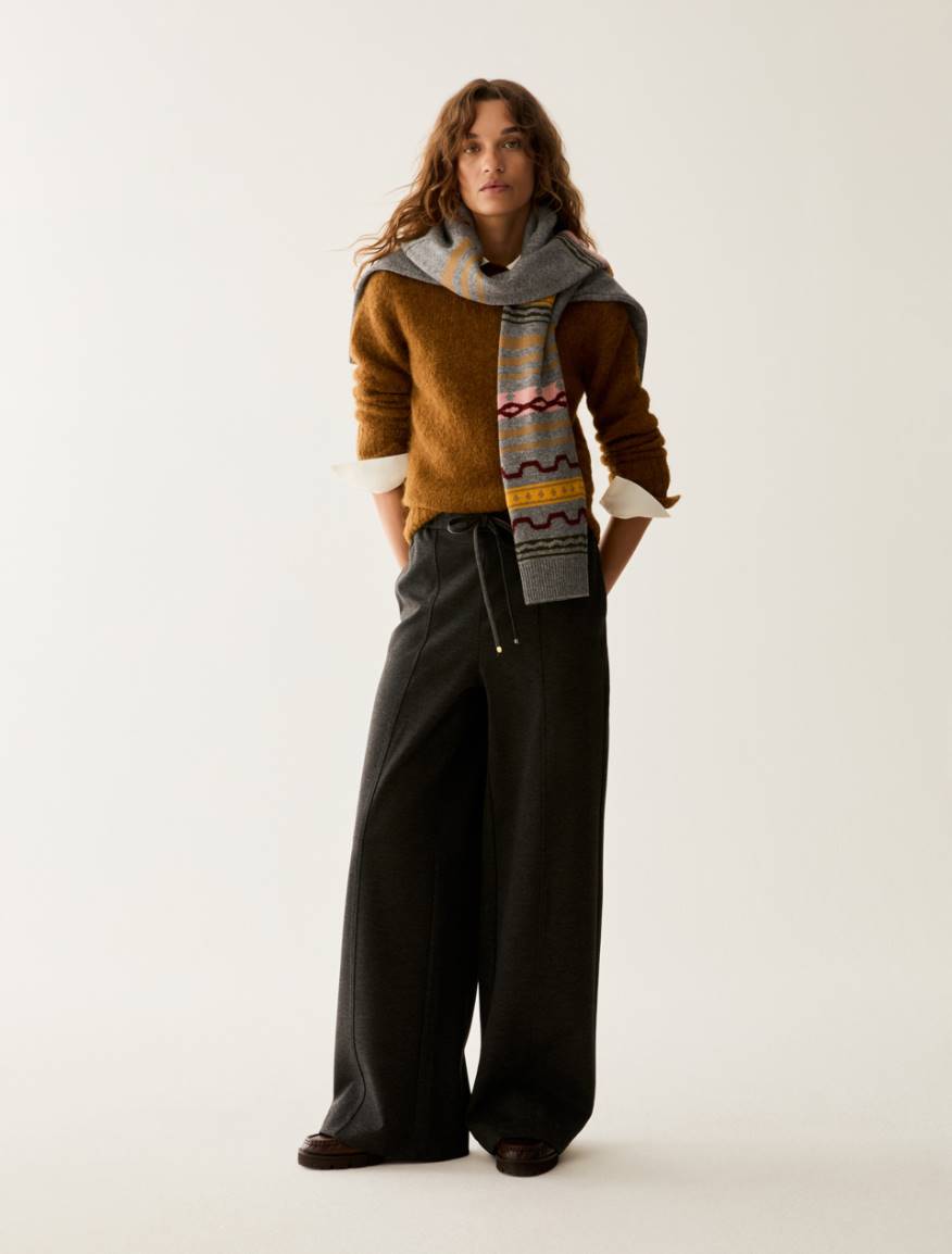 Milan stitch jersey joggers - MELANGE GREY - Pennyblack - 5