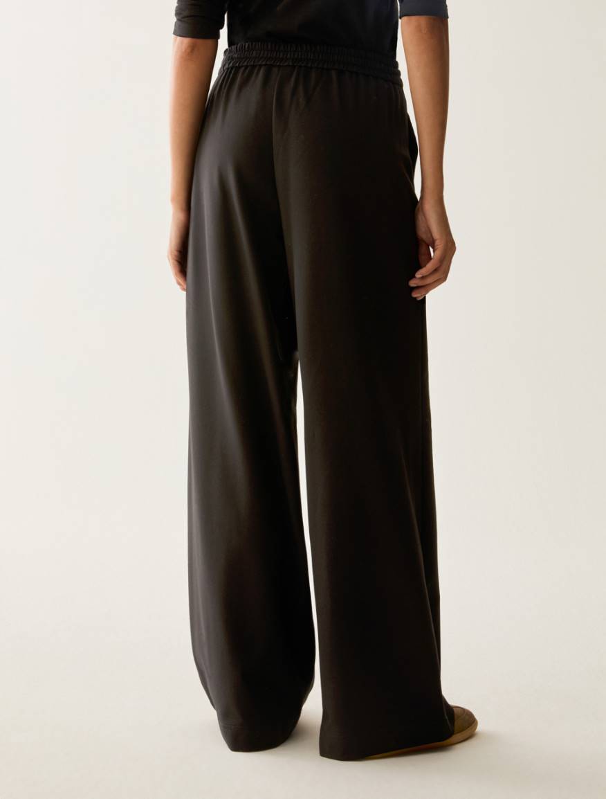 Milan stitch jersey joggers - BLACK - Pennyblack - 3