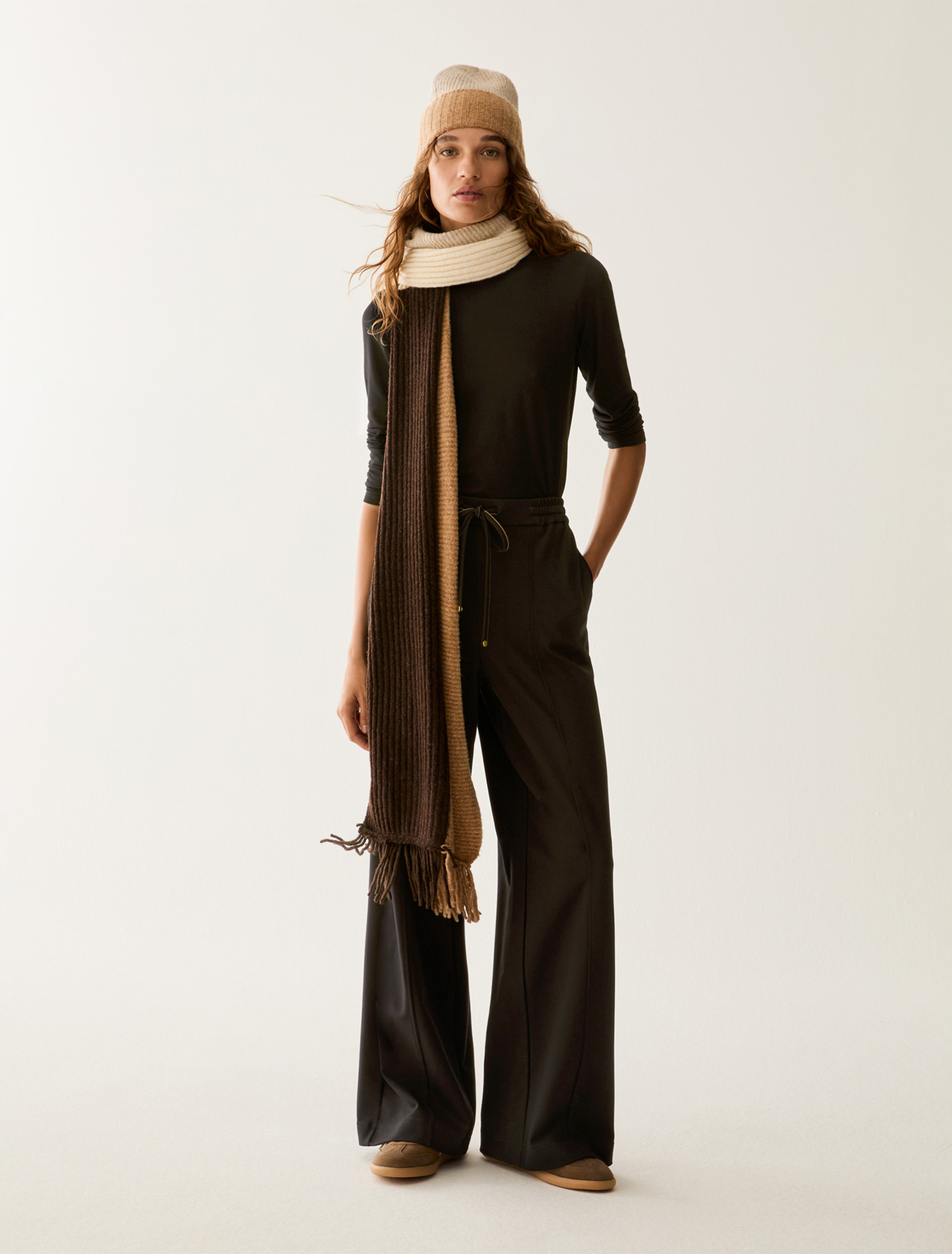Milan stitch jersey joggers - BLACK - Pennyblack - 5