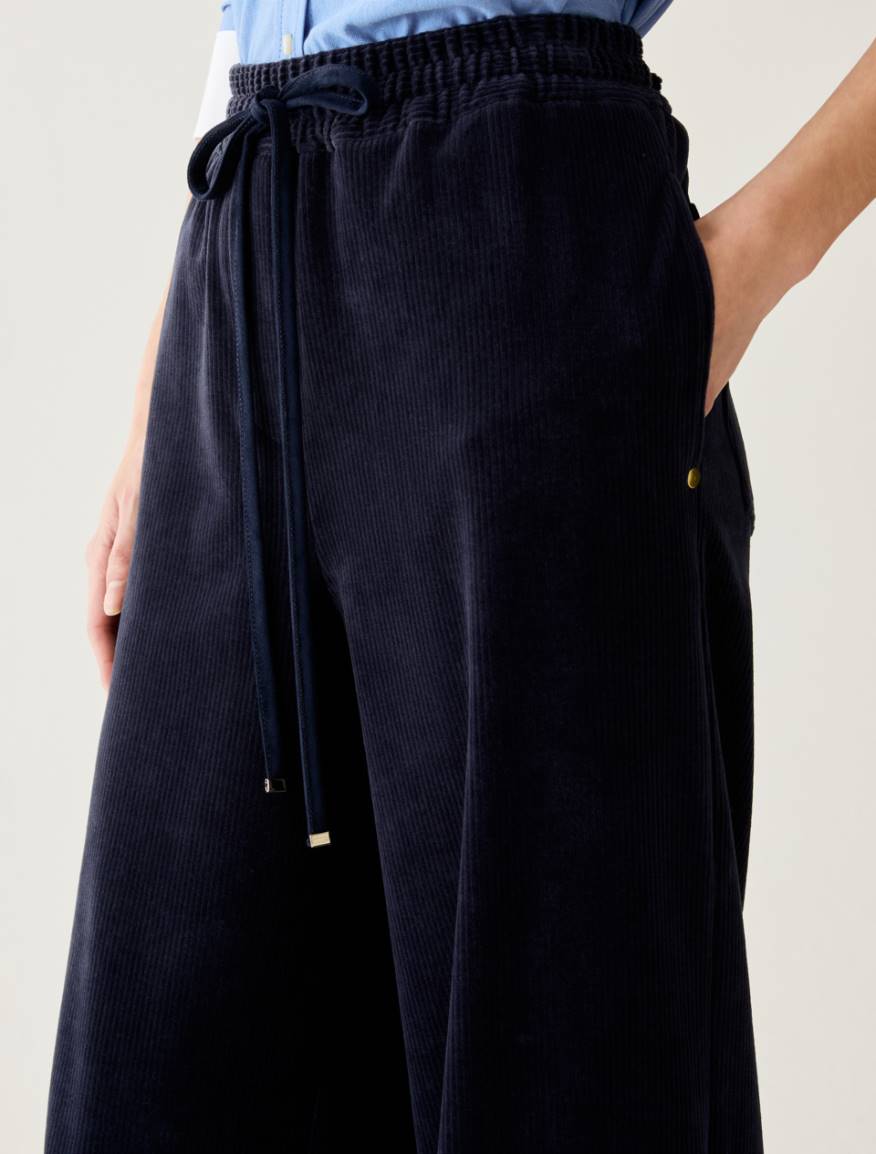 Velvet jersey joggers - NAVY - Pennyblack - 4
