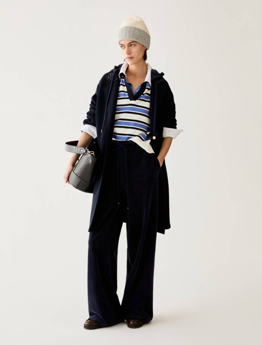 Velvet jersey joggers - NAVY - Pennyblack - 5