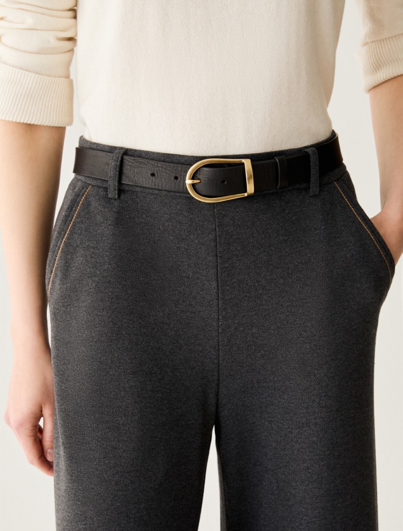 Flannel jersey trousers - Pennyblack - 4