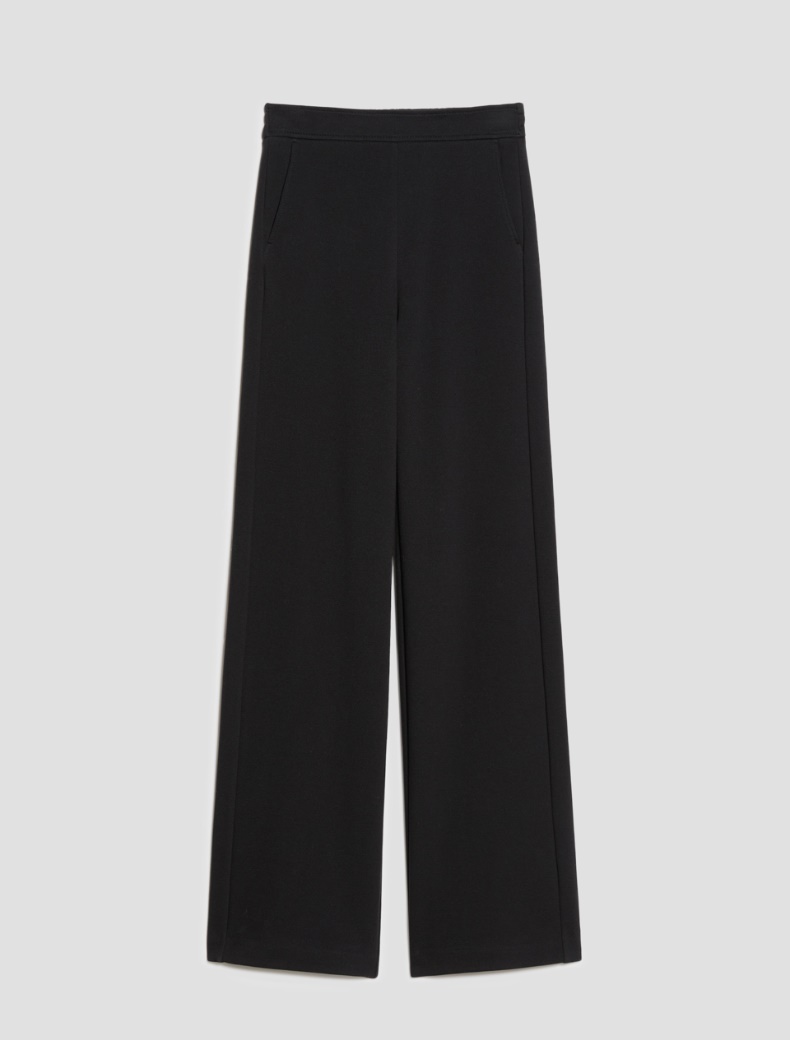 Wide piqué jersey trousers - Pennyblack - 2