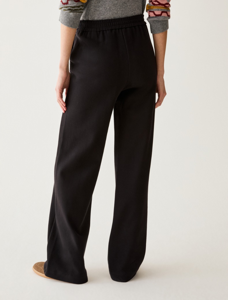 Wide piqué jersey trousers - Pennyblack - 3