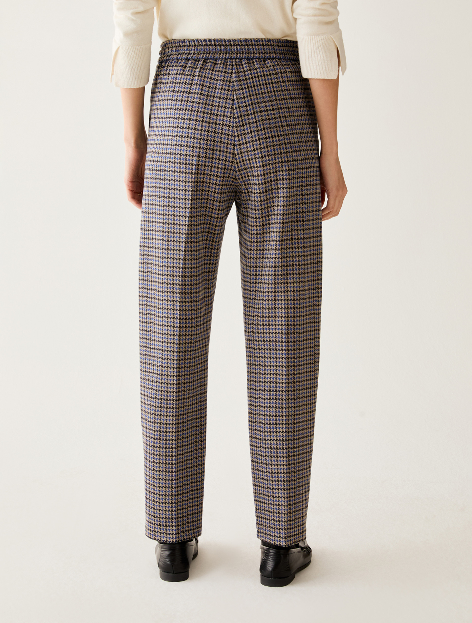Jacquard jersey trousers - NAVY - Pennyblack - 3