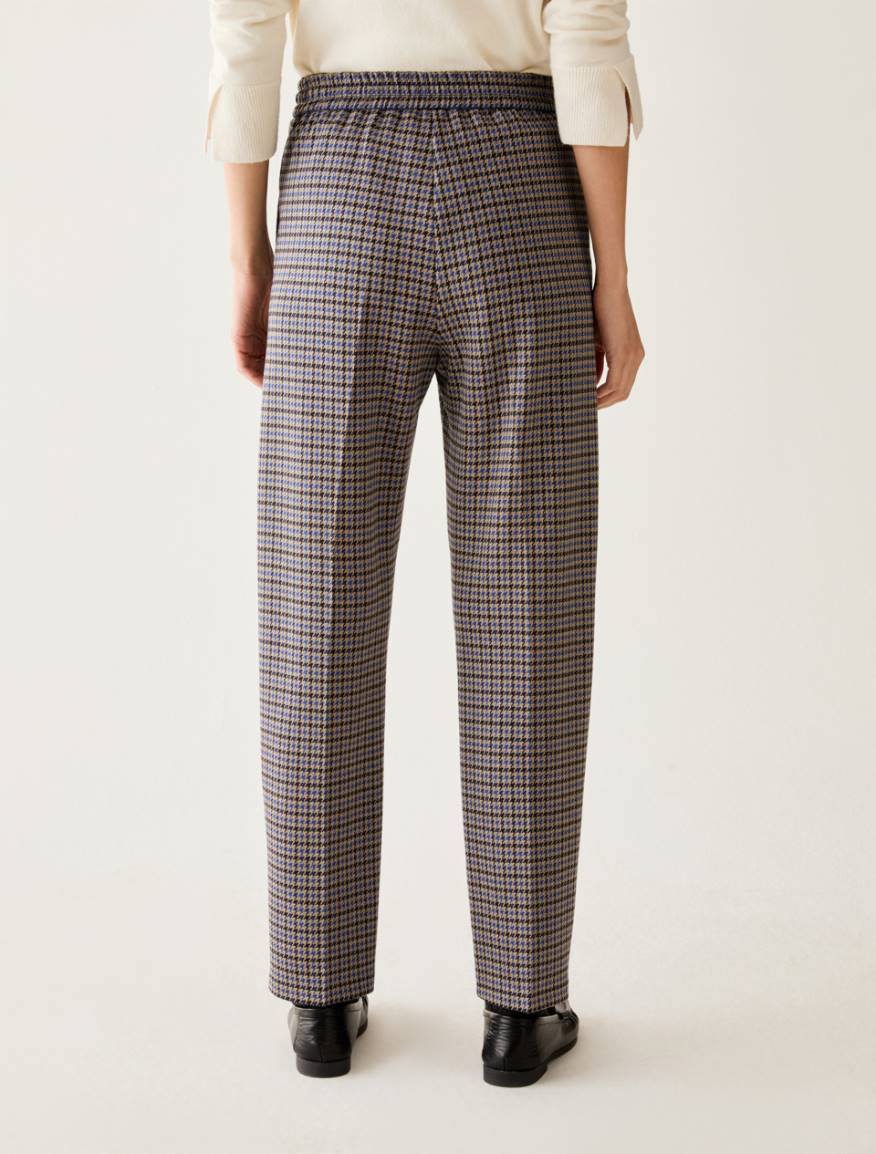 Jacquard jersey trousers - NAVY - Pennyblack - 3