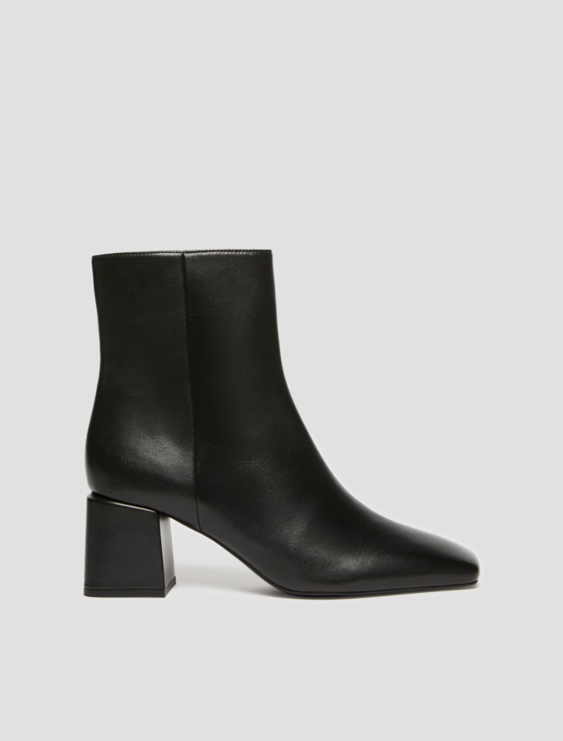 Smooth leather boots - Pennyblack
