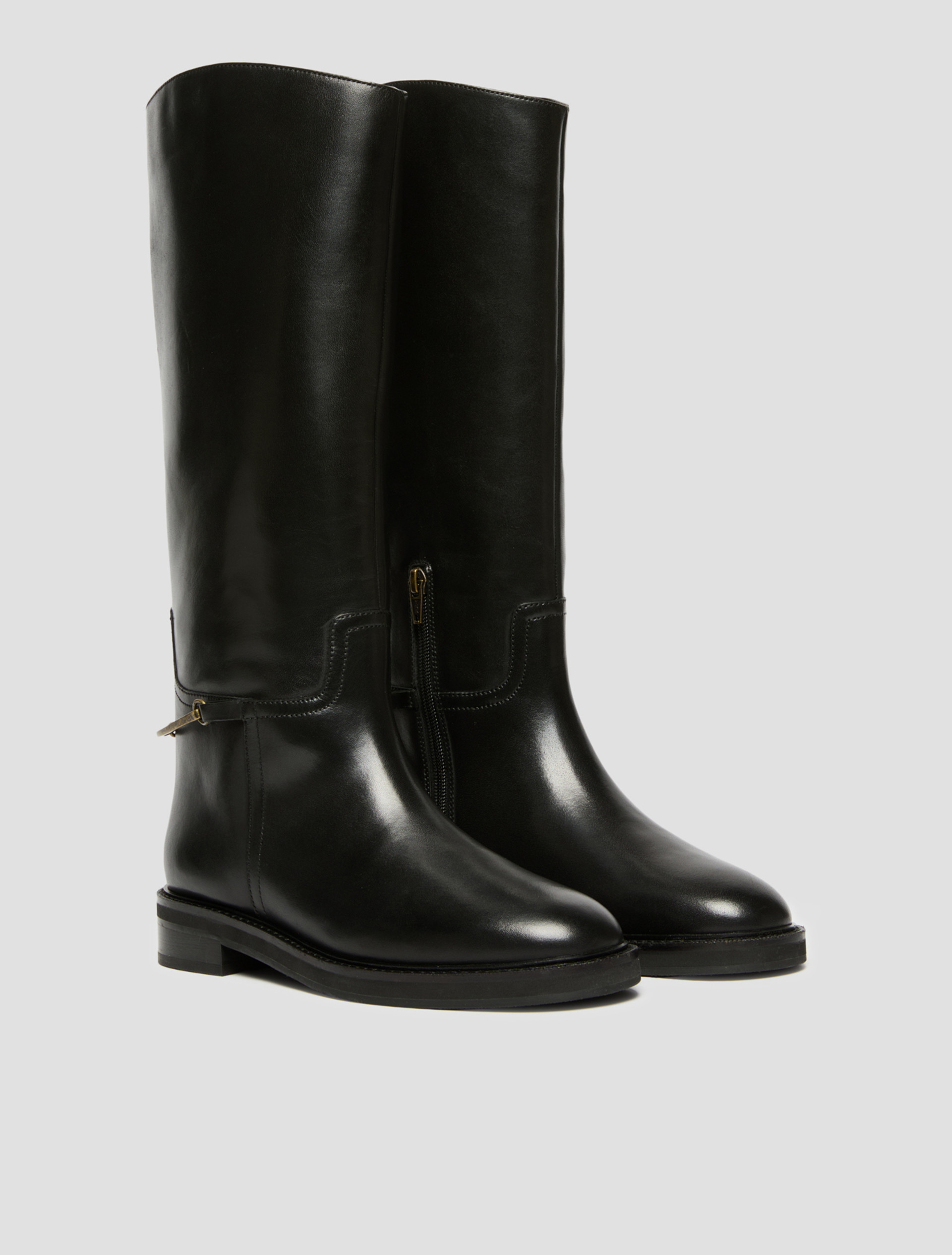 Smooth leather boots - BLACK - Pennyblack - 2