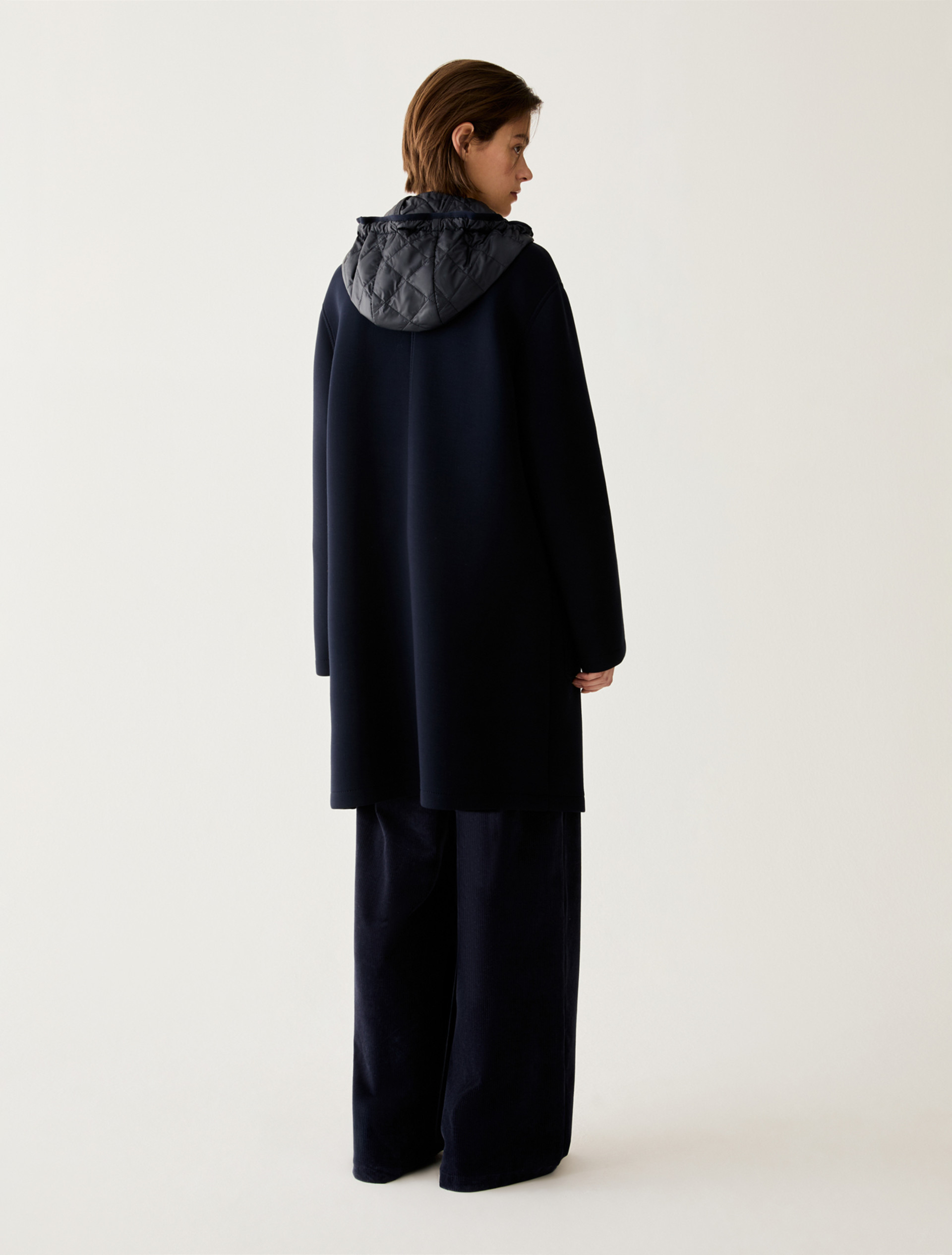 Double-faced jersey coat - NAVY - Pennyblack - 3