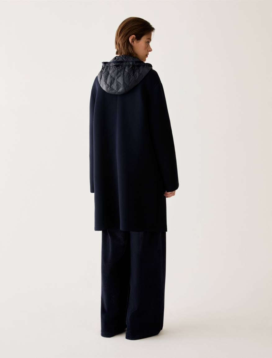 Double-faced jersey coat - NAVY - Pennyblack - 3