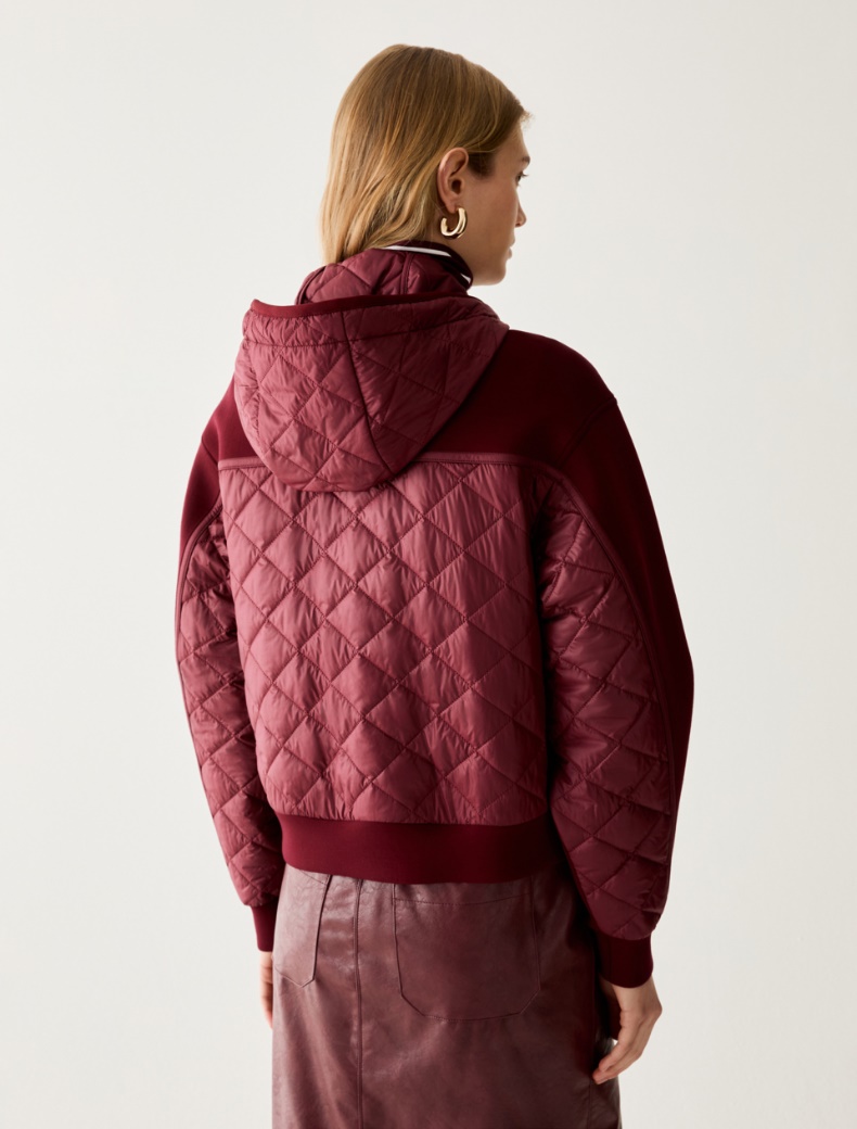 Mixed-material bomber jacket - Pennyblack - 3