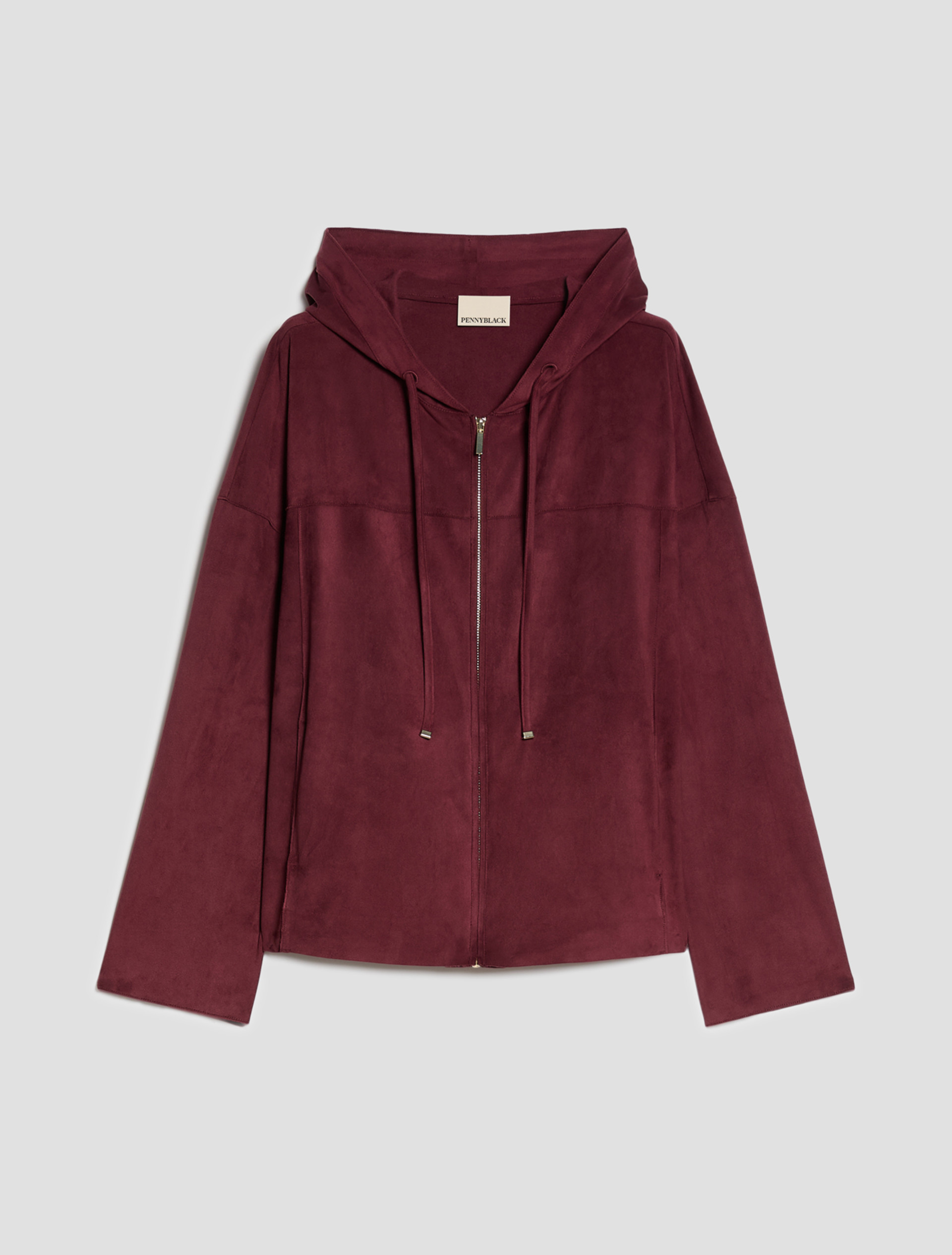 Hooded jersey jacket - BORDEAUX - Pennyblack - 2