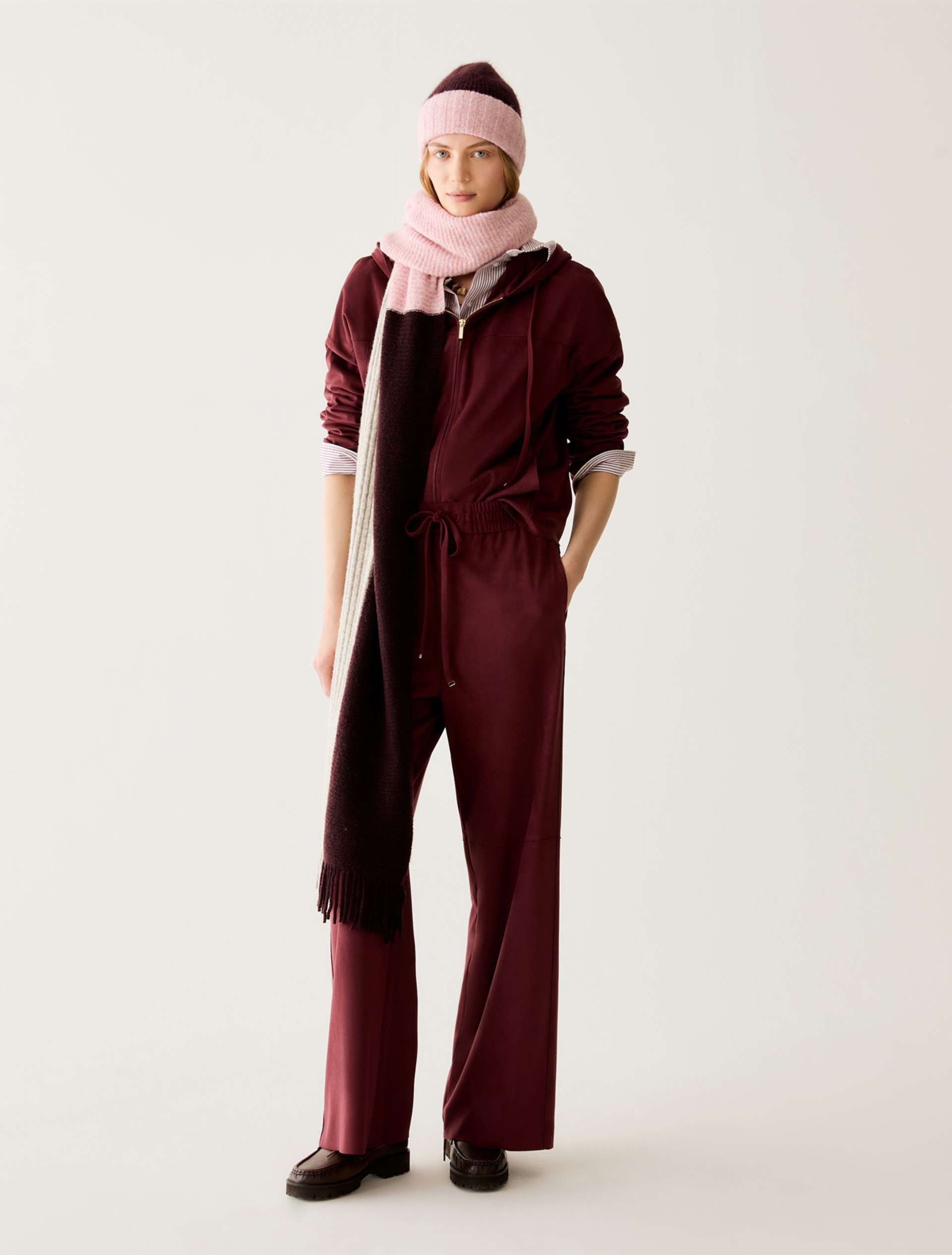 Hooded jersey jacket - BORDEAUX - Pennyblack - 5