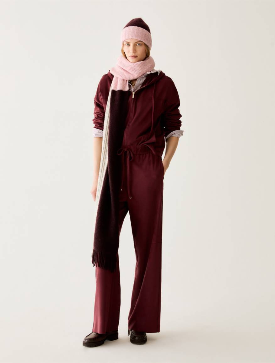 Hooded jersey jacket - BORDEAUX - Pennyblack - 5
