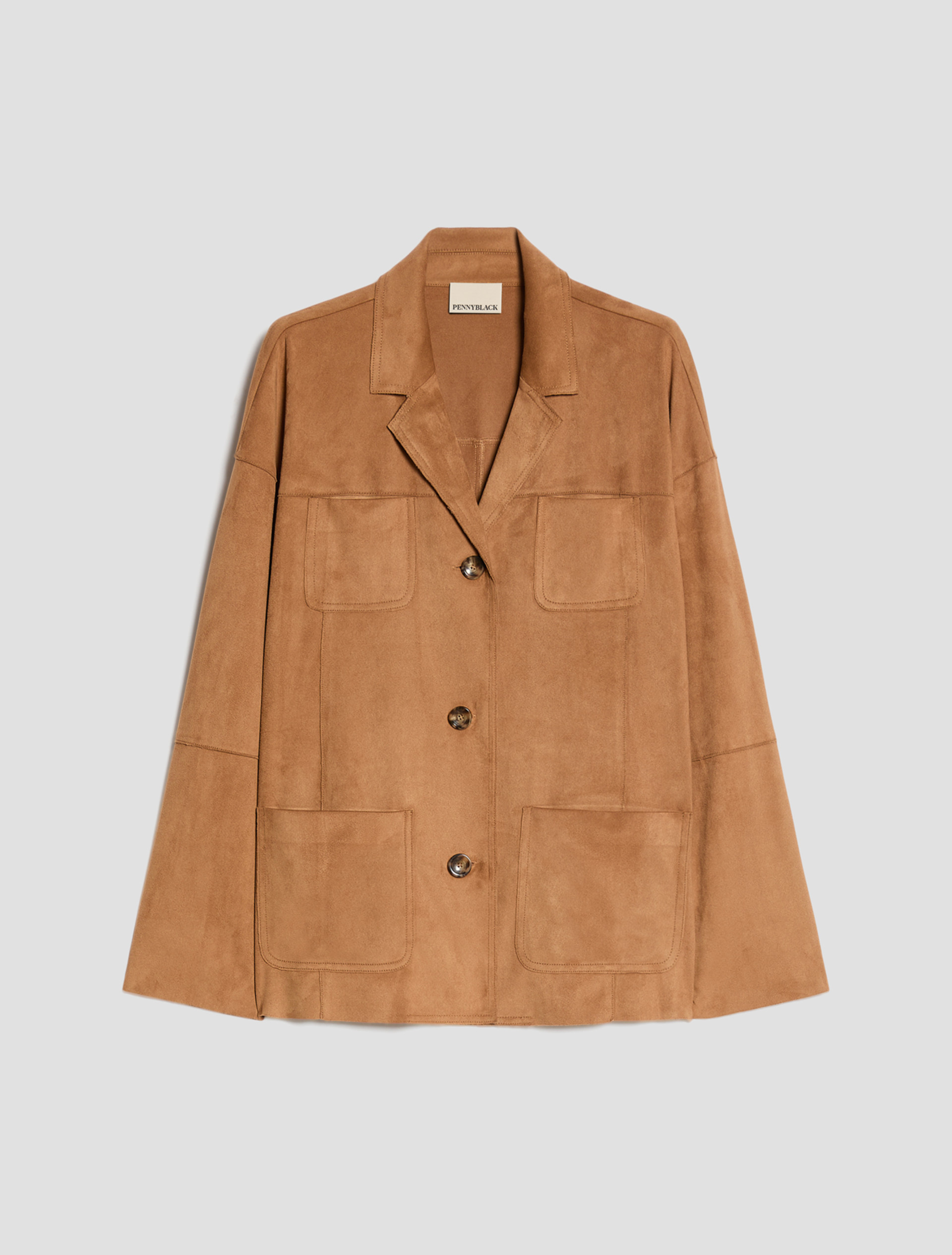 Soft jersey blazer - CAMEL - Pennyblack - 2