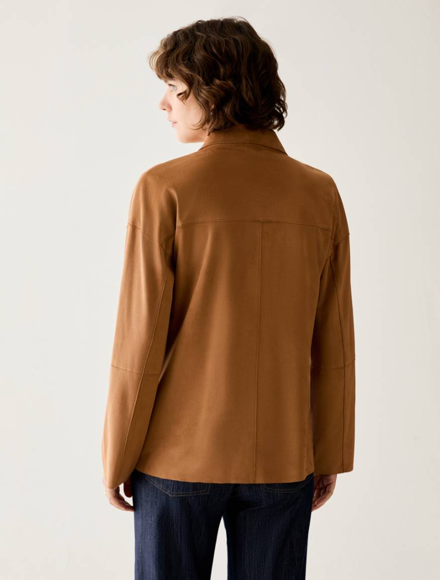 Soft jersey blazer - CAMEL - Pennyblack - 3