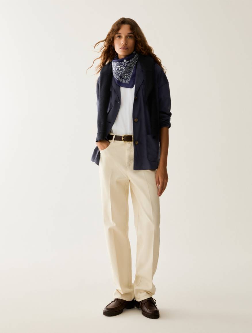 Soft jersey blazer - NAVY - Pennyblack - 5