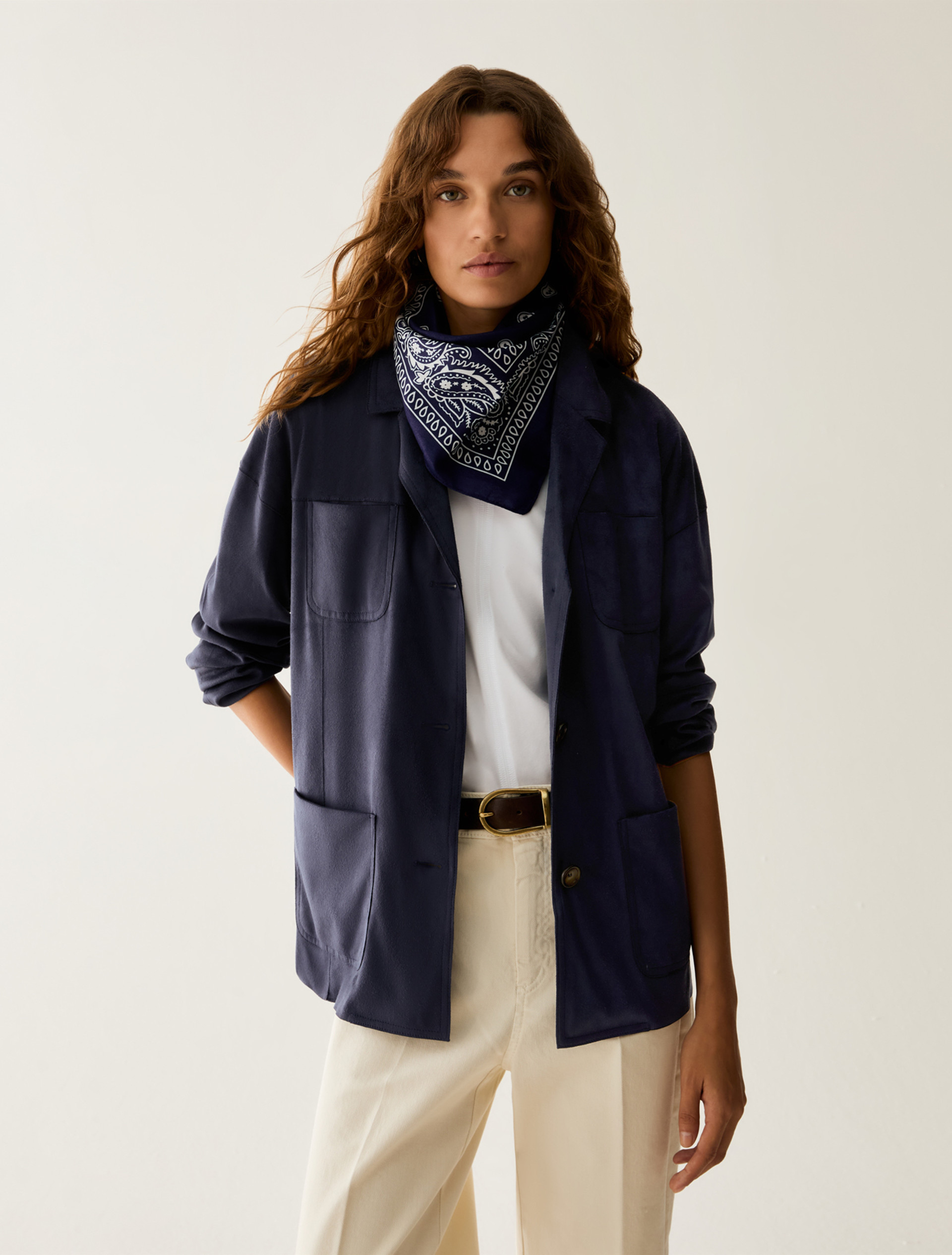Soft jersey blazer - NAVY - Pennyblack - 1