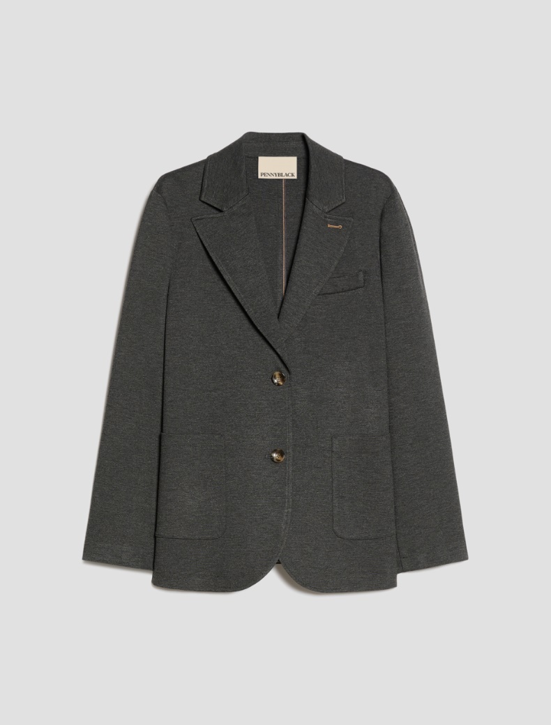 Milan stitch jersey blazer - Pennyblack - 7