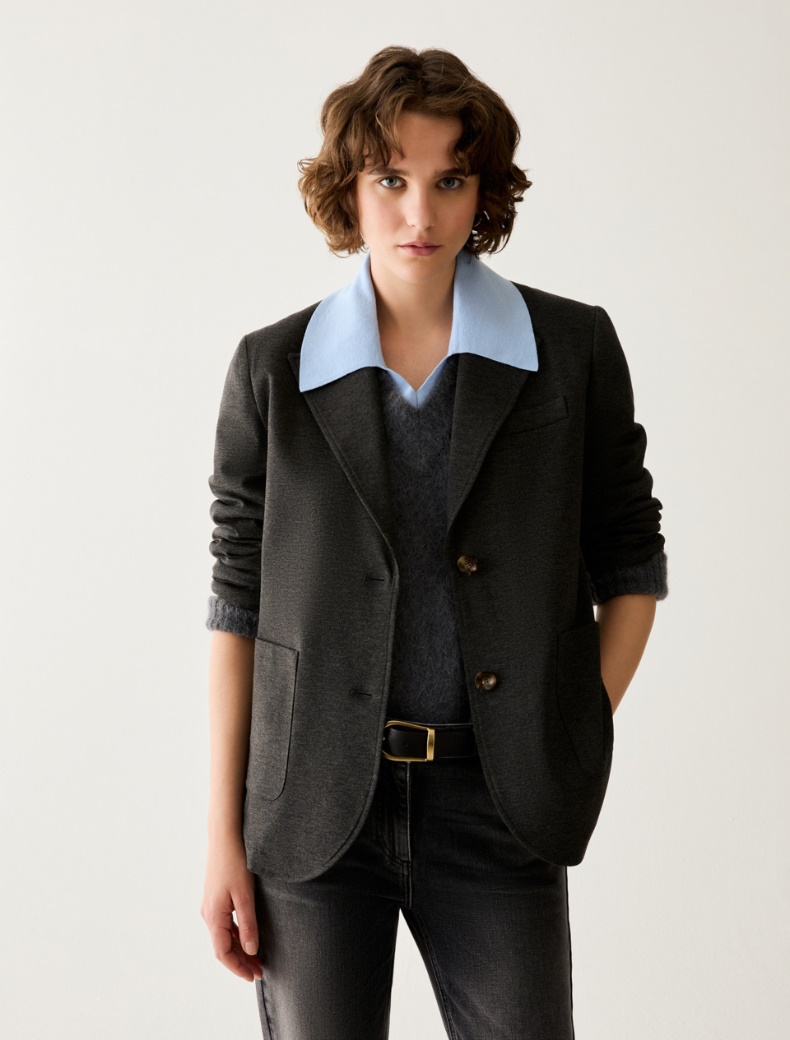 Milan stitch jersey blazer - Pennyblack