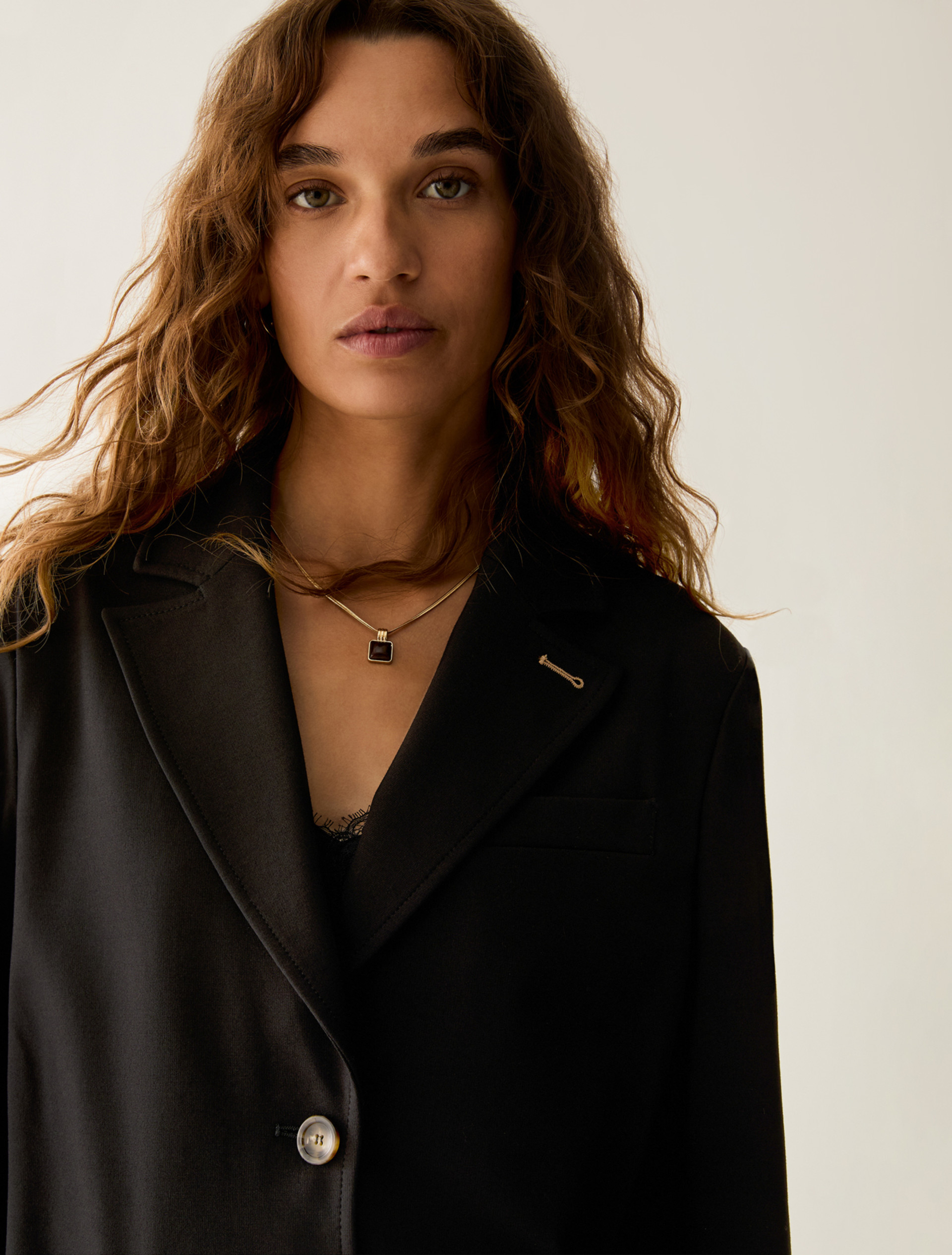 Milan stitch jersey blazer - BLACK - Pennyblack - 4
