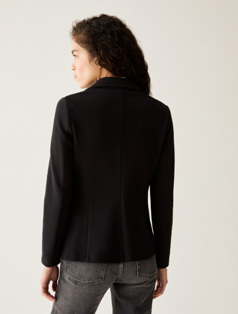Slim-fit piqué jersey blazer - Pennyblack - 3