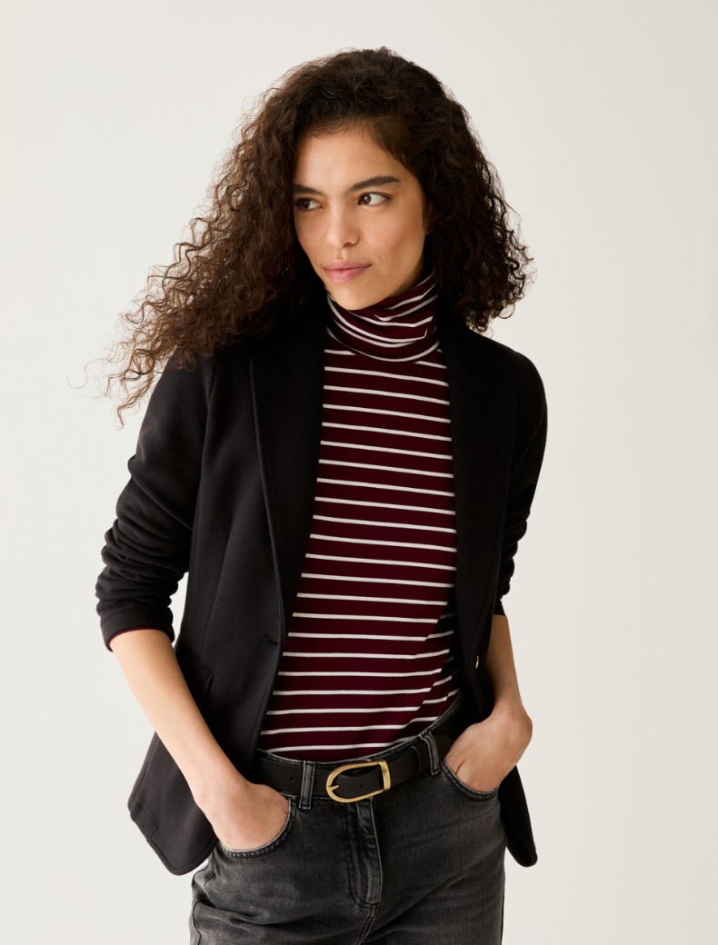 Slim-fit piqué jersey blazer - Pennyblack - 6