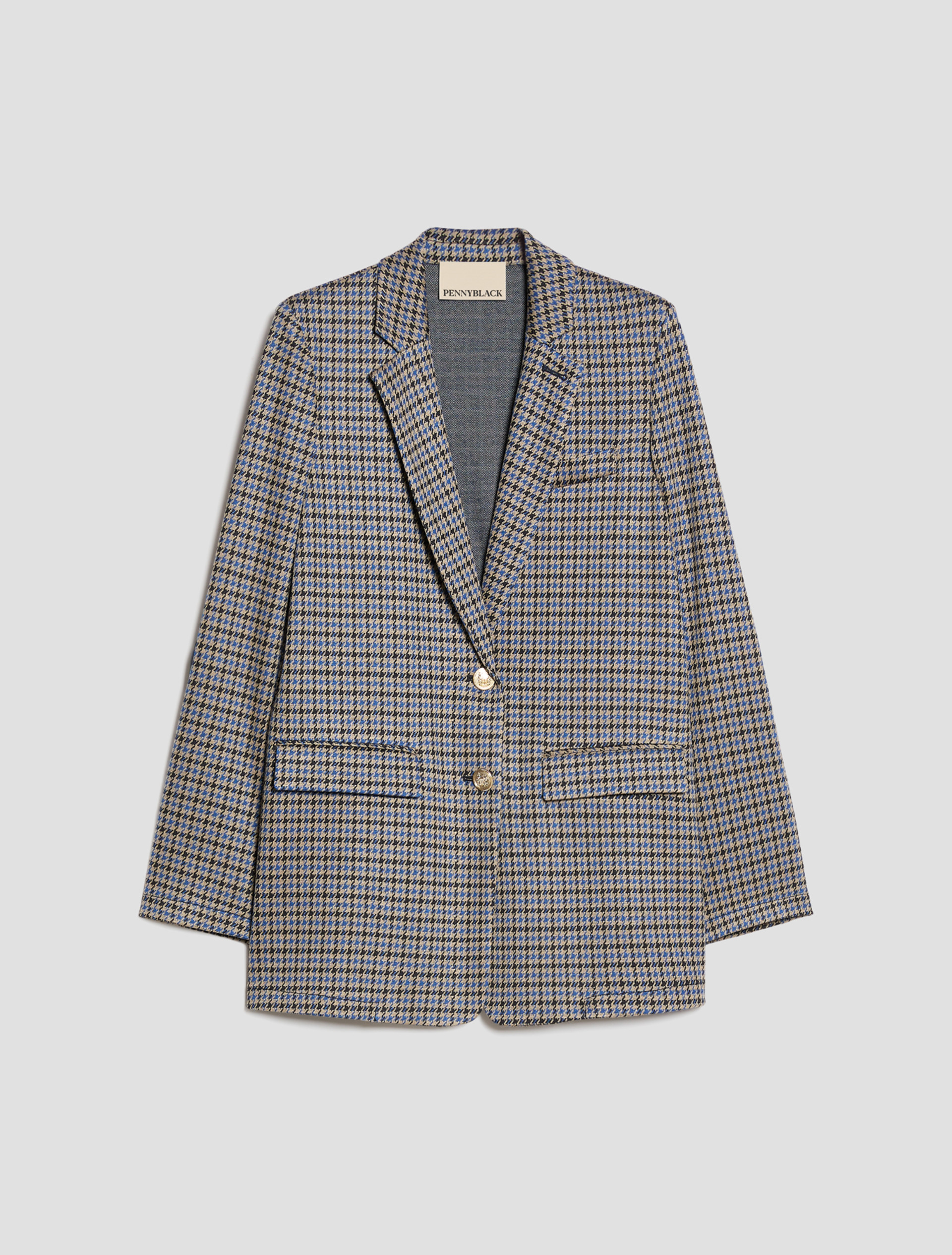 Jacquard jersey blazer - NAVY - Pennyblack - 2