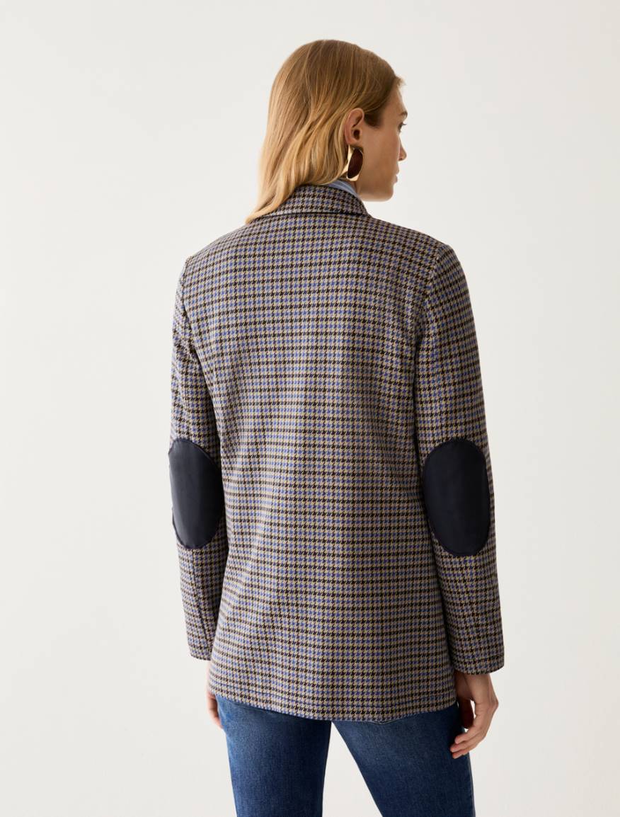 Jacquard jersey blazer - NAVY - Pennyblack - 3