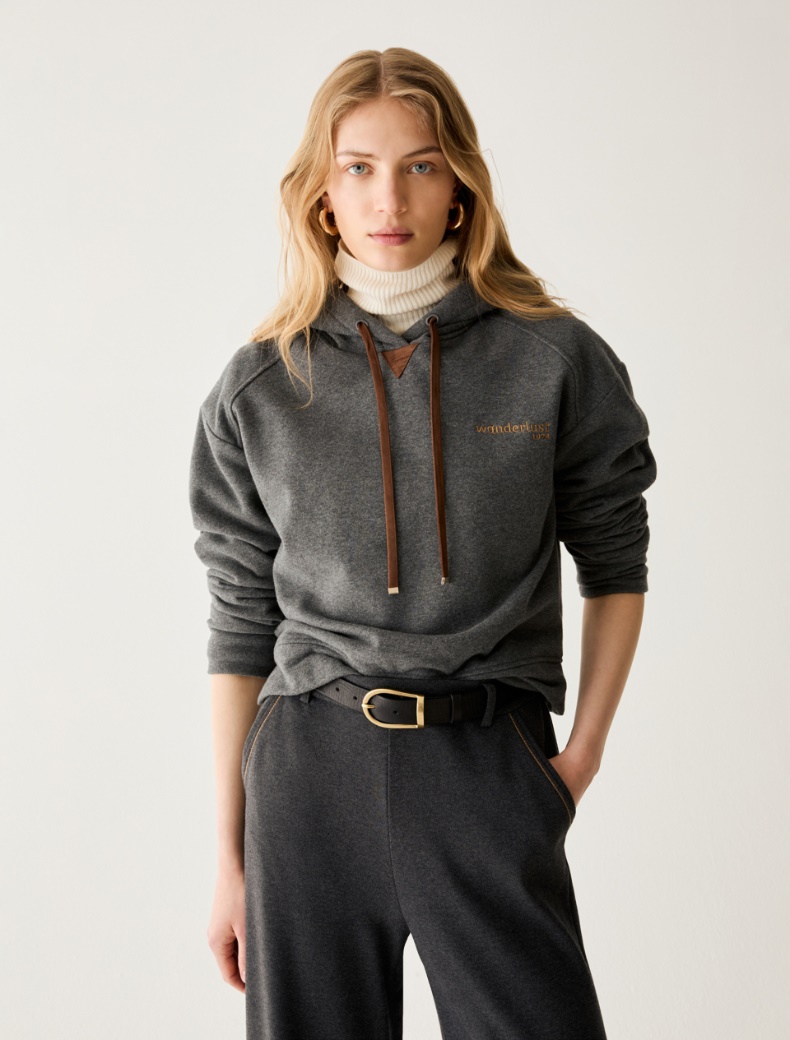 Embroidered hooded sweatshirt - Pennyblack - 6