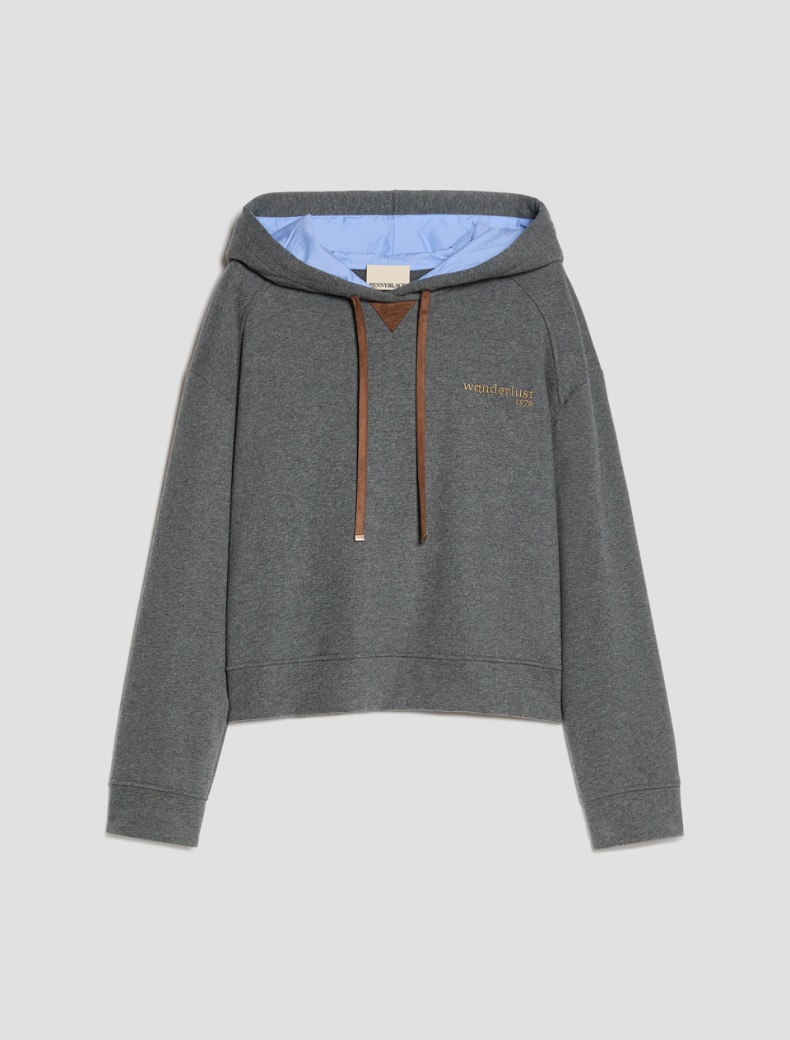 Embroidered hooded sweatshirt - Pennyblack - 7