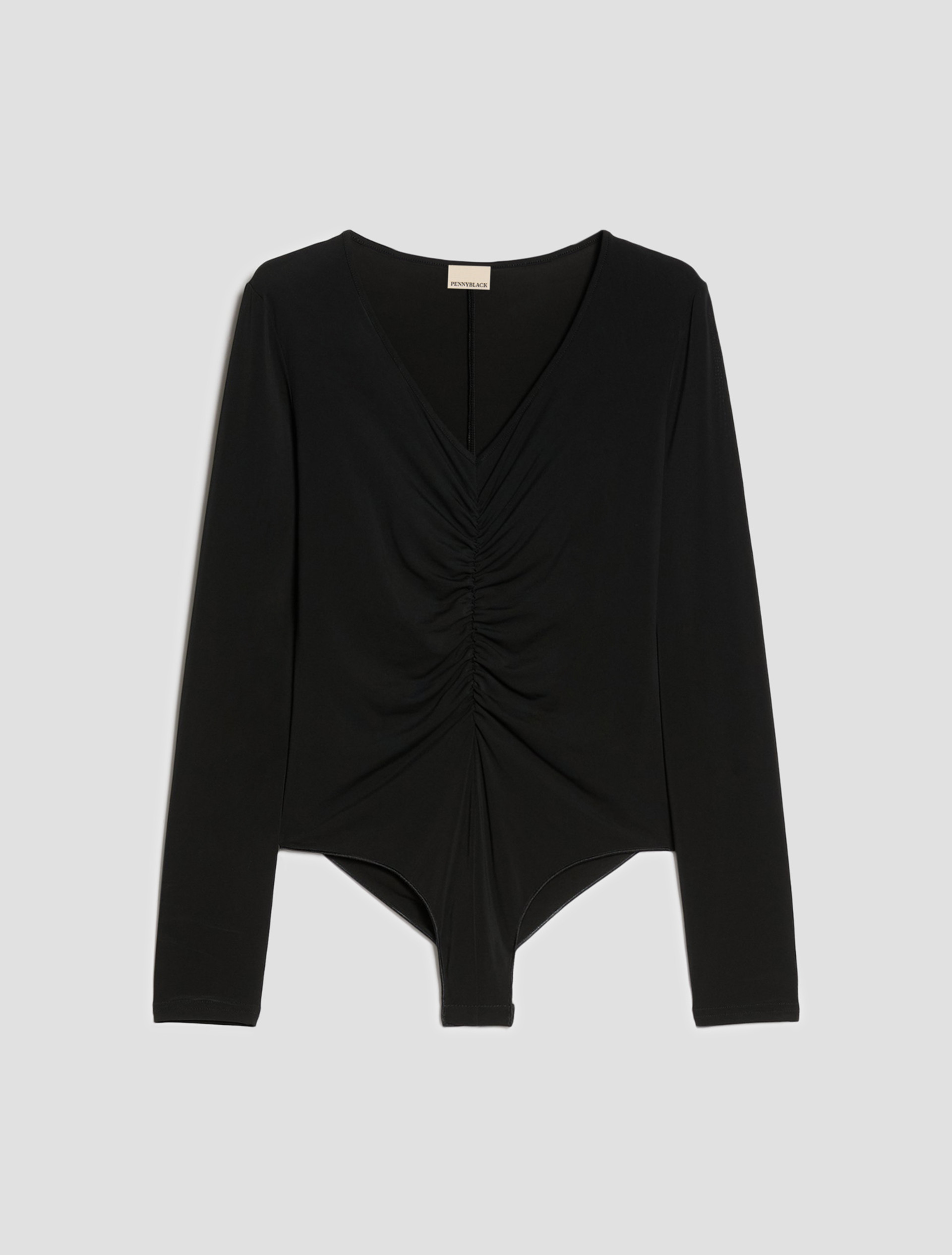 Crêpe jersey bodysuit - BLACK - Pennyblack - 2