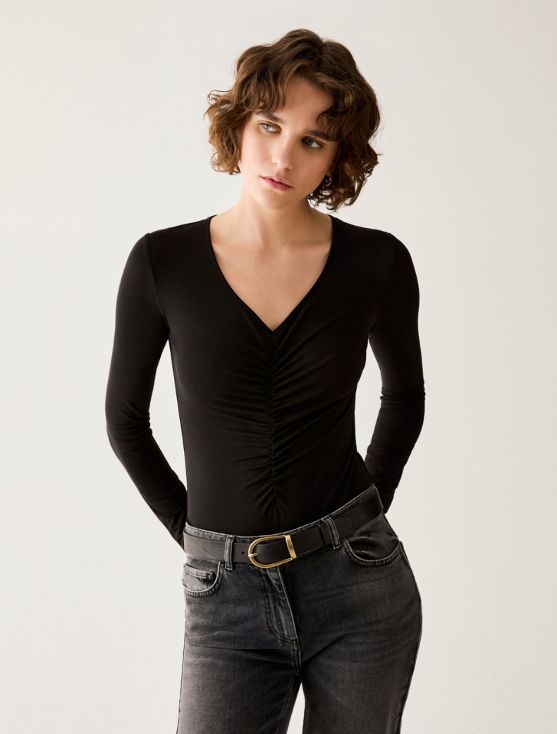 Crêpe jersey bodysuit - Pennyblack
