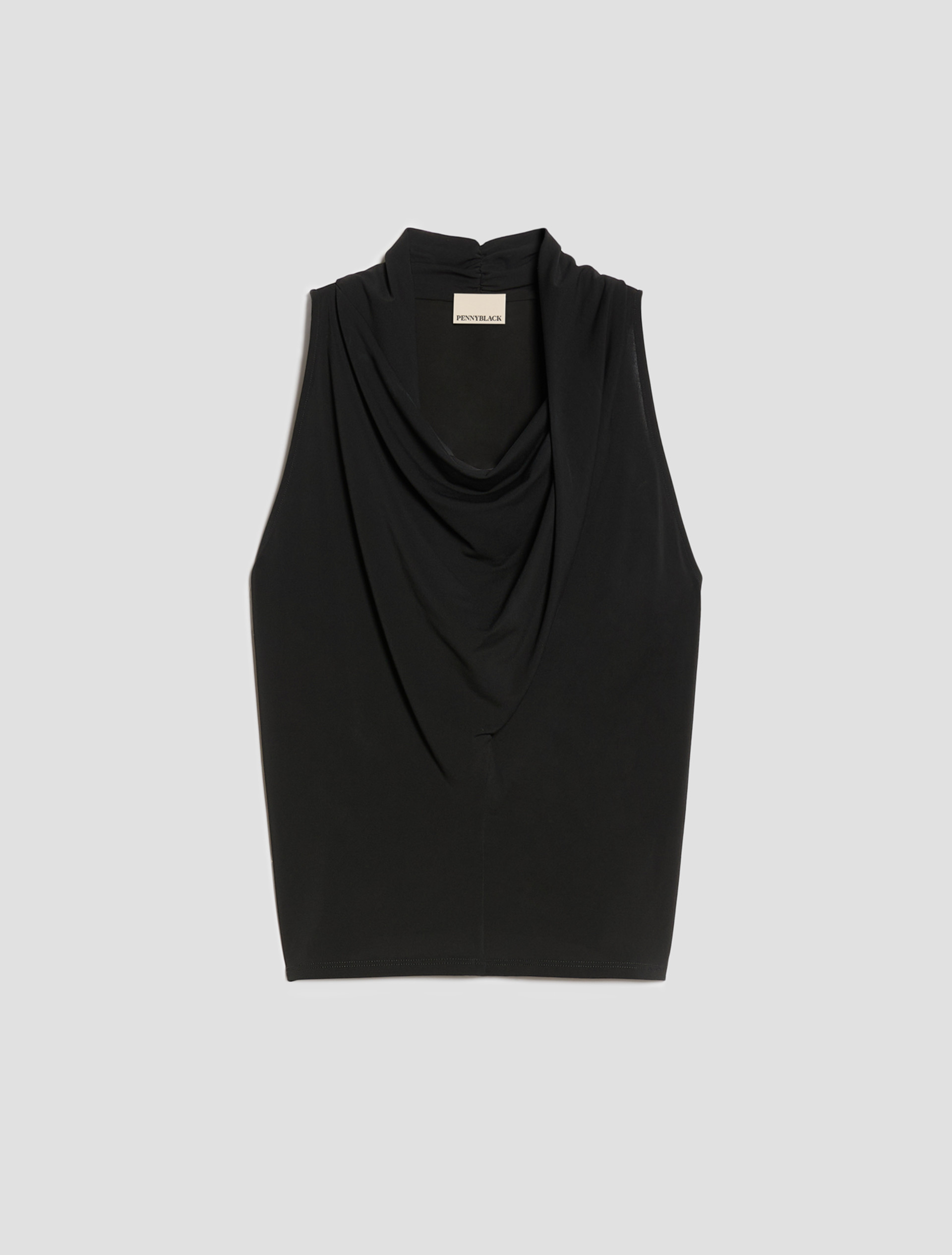 Crêpe jersey top - BLACK - Pennyblack - 2