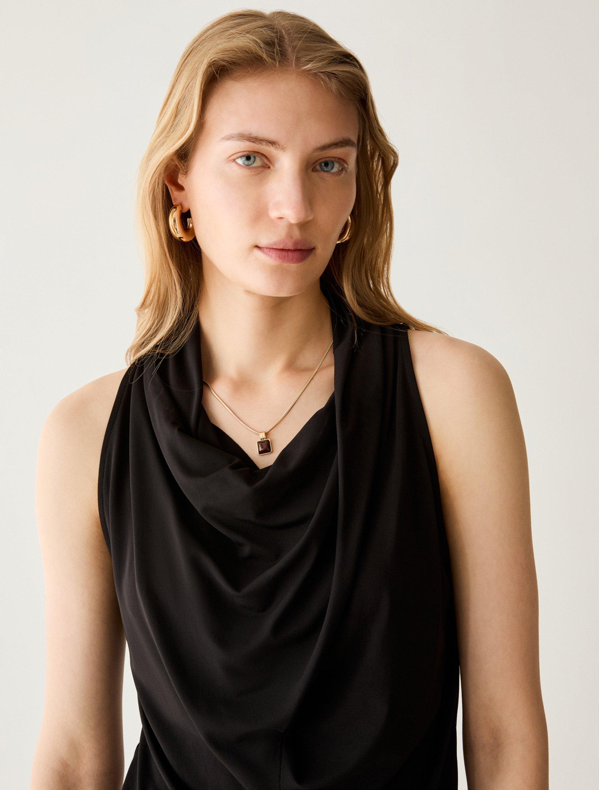Crêpe jersey top - BLACK - Pennyblack - 4