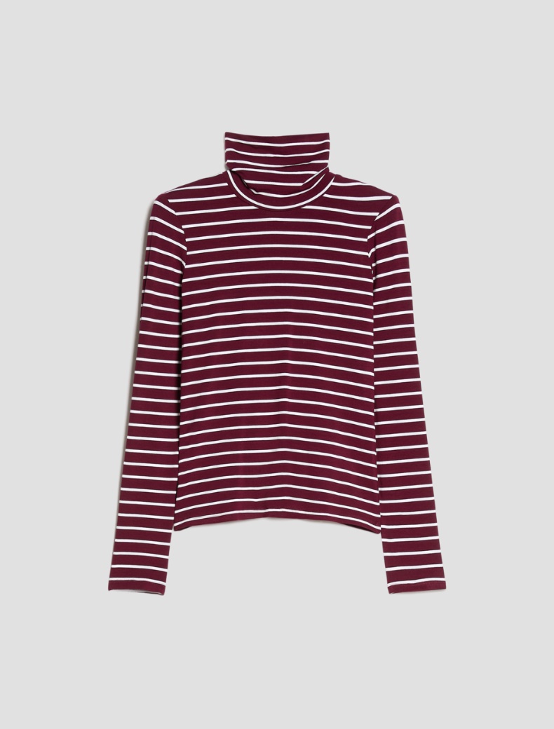 Stretch-jersey polo-neck T-shirt - Pennyblack - 2