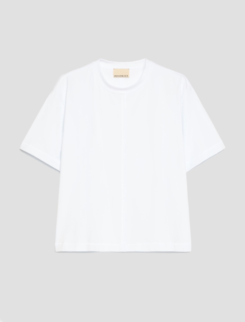 Boxy-cut cotton T-shirt - Pennyblack - 2