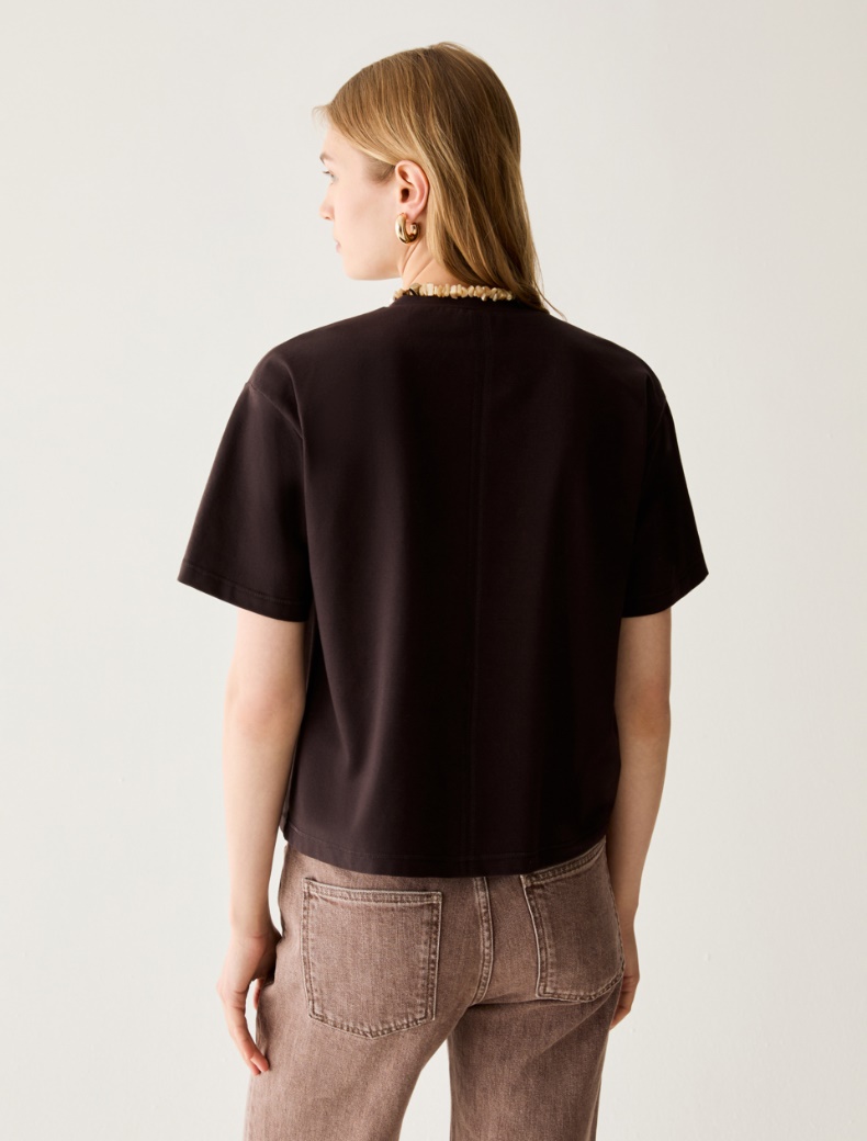 Boxy-cut cotton T-shirt - Pennyblack - 3