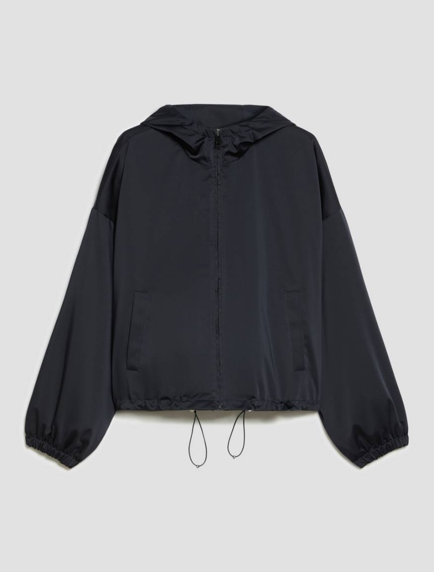 Water-repellent satin bomber jacket - NAVY - Pennyblack - 2