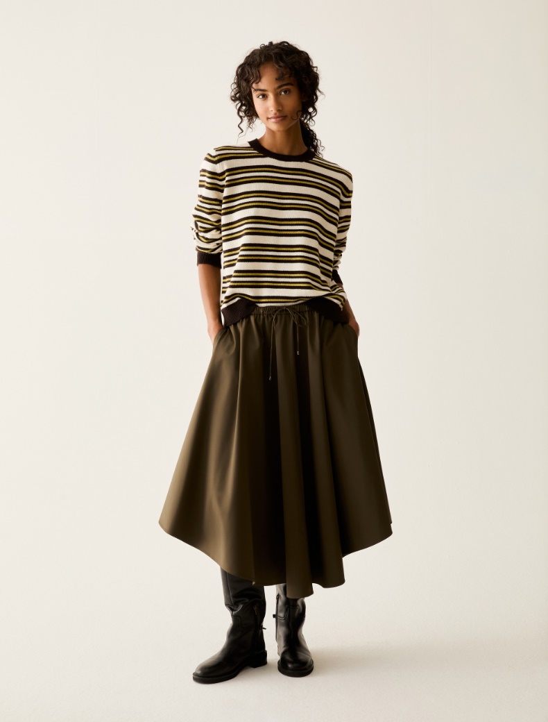 Technical satin midi skirt - Pennyblack