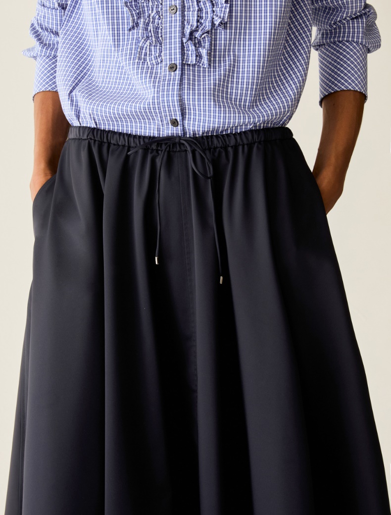 Technical satin midi skirt - Pennyblack - 4